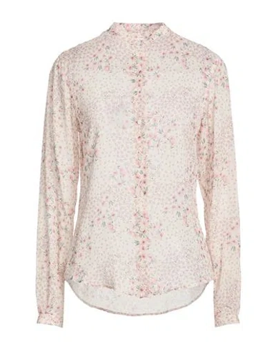 Xacus Woman Shirt Light Pink Size 8 Viscose In Pattern