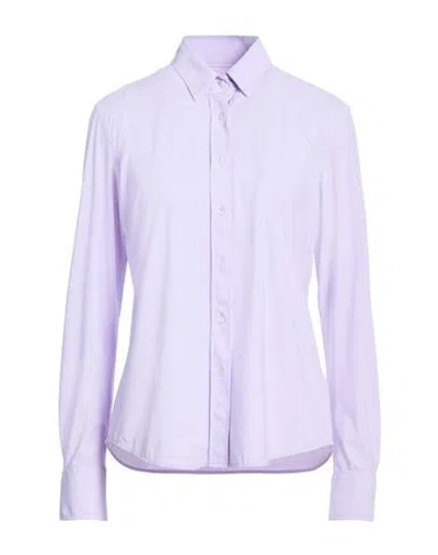 Xacus Woman Shirt Lilac Size 10 Polyamide, Elastane In Purple