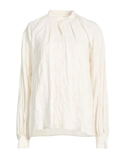 Xacus Woman Shirt Off White Size 8 Linen, Cotton
