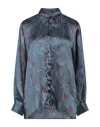 Xacus Shirts In Slate Blue