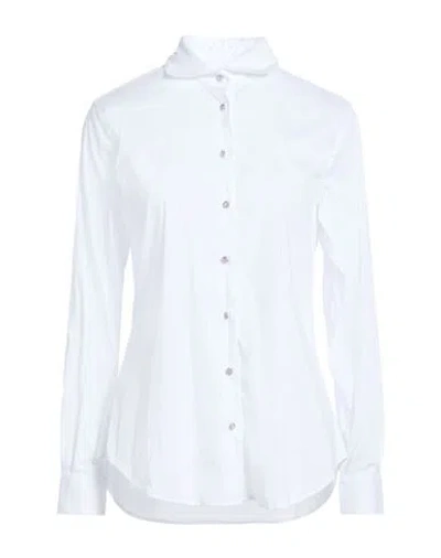 Xacus Woman Shirt White Size 10 Cotton, Polyamide, Elastane In Multi