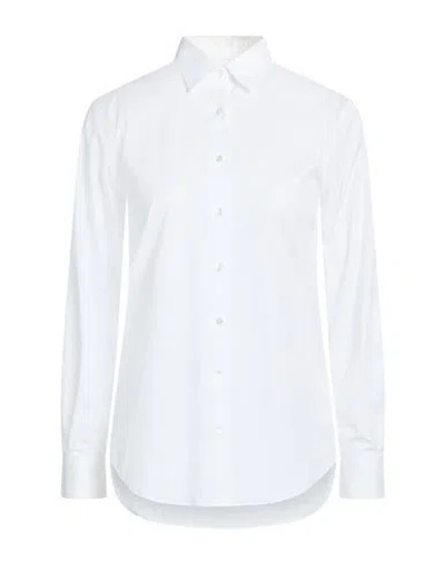 Xacus Woman Shirt White Size 12 Cotton, Elastane