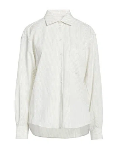 Xacus White/beige Cotton Shirt