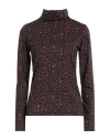 Xacus Woman T-shirt Dark Brown Size 6 Polyamide, Elastane In Brown