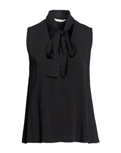 Xacus Woman Top Black Size 6 Viscose