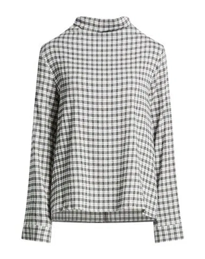 Xacus Woman Top Black Size 6 Viscose, Acrylic, Elastane In Multi