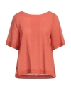 Xacus Woman Top Brick Size 2 Cotton In Red
