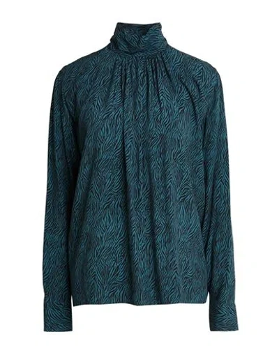 Xacus Woman Top Deep Teal Size 8 Viscose In Blue