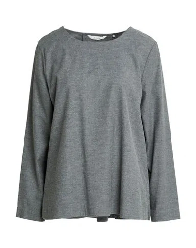 Xacus Woman Top Grey Size 10 Cotton In Multi