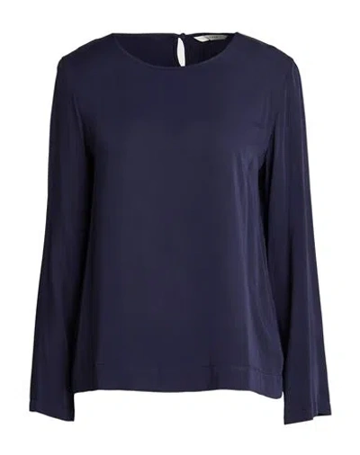 Xacus Woman Top Midnight Blue Size 8 Viscose