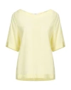 Xacus Woman Top Pastel Yellow Size 6 Cotton In Yellow