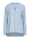Xacus Woman Top Sky Blue Size 6 Cotton