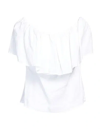 Xacus Woman Top White Size 8 Linen