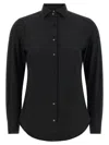 Xacus Black Slim Solid Shirt In Black