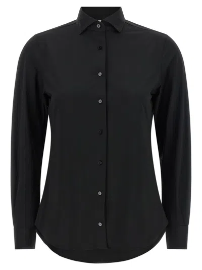 Xacus Black Slim Solid Shirt