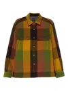 Xacus Wool Check Overshirt In Multi