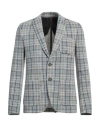 Shop Xagon Man Blazer Navy Size 42 Cotton, Polyester, Elastane In Navy Blue