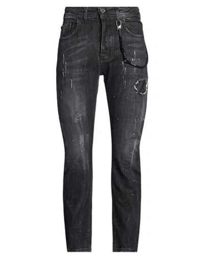 Xagon Man Jeans Black Size 38 Cotton, Elastane