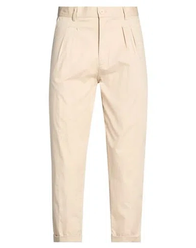 Xagon Man Pants Beige Size 38 Cotton, Polyethylene, Elastane In Neutral