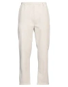 Xagon Man Pants Ivory Size S Cotton, Elastane In White