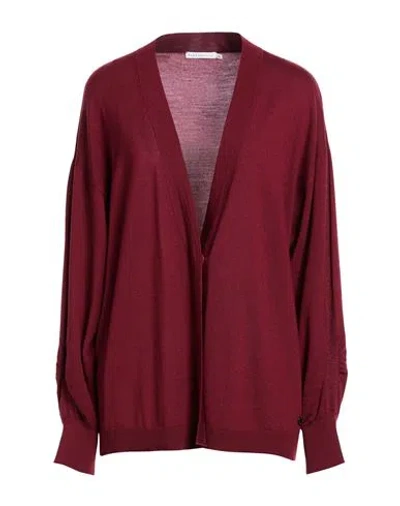 Xandres Gold Woman Cardigan Burgundy Size Xxl Merino Wool In Red
