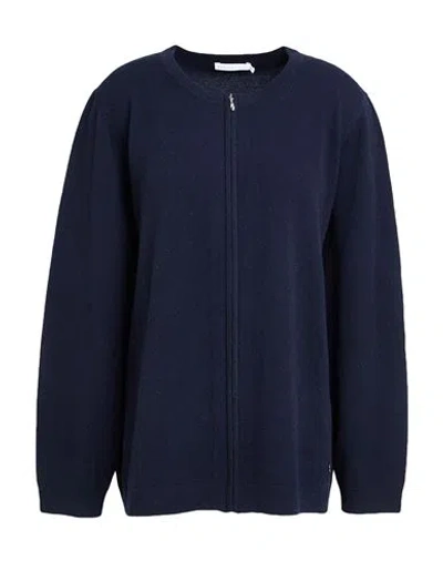 Xandres Gold Woman Cardigan Midnight Blue Size Xxl Wool