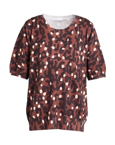 Xandres Gold Woman Sweater Brown Size Xl Cotton, Cashmere