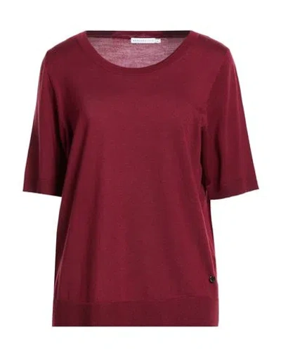 Xandres Gold Woman Sweater Burgundy Size Xxl Merino Wool In Brown
