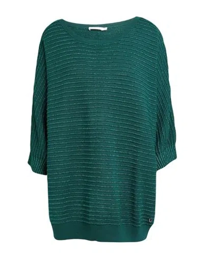 Xandres Gold Woman Sweater Dark Green Size 3xl Viscose, Metallic Fiber, Polyamide
