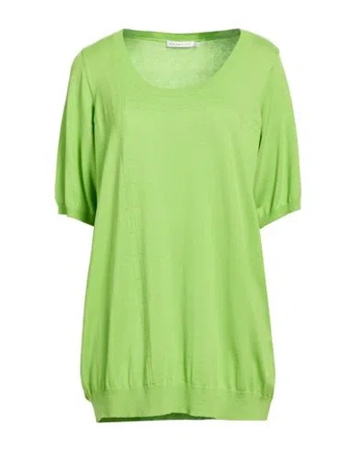 Xandres Gold Woman Sweater Lime Green Size 3xl Silk, Cotton