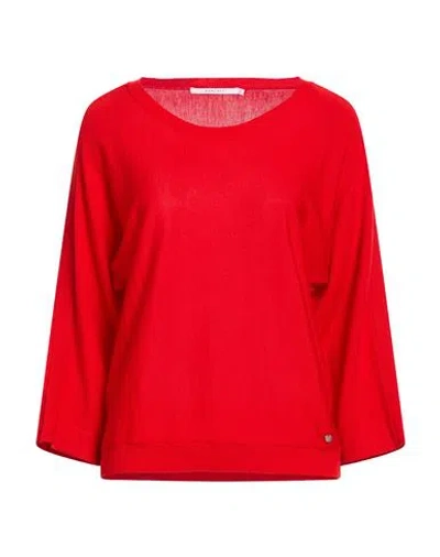 Xandres Gold Woman Sweater Red Size S Merino Wool