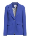 Xandres Woman Blazer Bright Blue Size 4 Recycled Polyester, Polyester In Blue