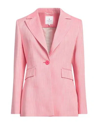 Xandres Woman Blazer Fuchsia Size 8 Viscose, Polyester, Elastane In Pink