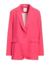 Xandres Woman Blazer Garnet Size 20 Recycled Polyester, Polyester In Red