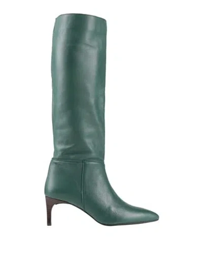Xandres Woman Boot Dark Green Size 8 Leather