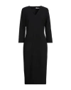 Xandres Woman Midi Dress Black Size 8 Viscose, Polyester, Elastane