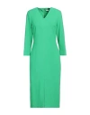 Xandres Woman Midi Dress Green Size 8 Viscose, Polyester, Elastane In Green