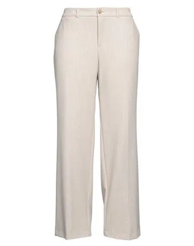 Xandres Woman Pants Beige Size 16 Polyester, Viscose, Wool, Elastane