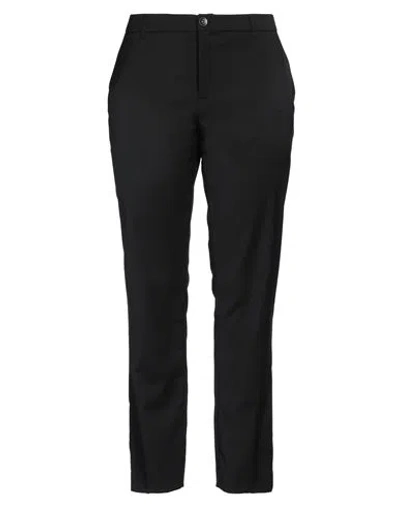 Xandres Woman Pants Black Size 16 Polyester, Wool, Elastane