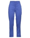 Xandres Woman Pants Blue Size 6 Cotton, Elastane In Blue