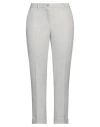 Xandres Woman Pants Light Grey Size 16 Polyester, Viscose, Wool, Elastane