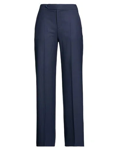 Xandres Woman Pants Midnight Blue Size 4 Wool, Polyester, Elastane