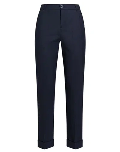 Xandres Woman Pants Navy Size 18 Wool, Polyester, Elastane