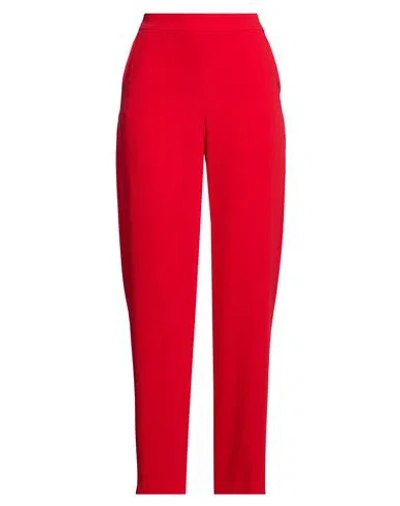 Xandres Woman Pants Red Size 4 Recycled Polyester