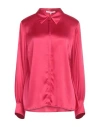 Xandres Woman Shirt Fuchsia Size 14 Silk, Elastane In Pink