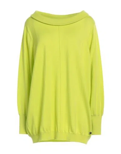 Xandres Woman Sweater Acid Green Size 3xl Merino Wool