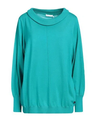 Xandres Woman Sweater Deep Jade Size 3xl Merino Wool In Green