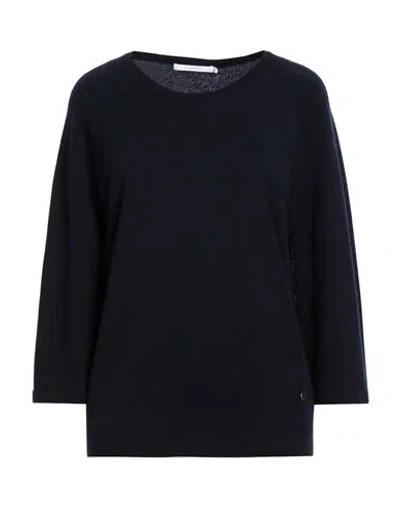 Xandres Woman Sweater Midnight Blue Size S Wool, Polyamide, Cashmere
