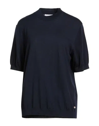 Xandres Woman Sweater Midnight Blue Size Xl Merino Wool