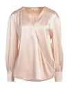 Xandres Woman Top Rose Gold Size 8 Silk, Elastane In Rose Gold